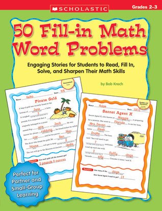 50 Fill-in Math Word Problems: Grades 2-3