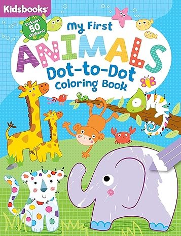 My First Dot-to-dot Coloring Book