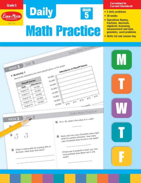 Daily Math Practice, Grade 5