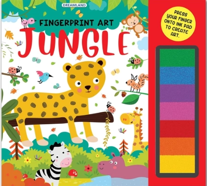 Jungle Fingerprint Art Activity Book