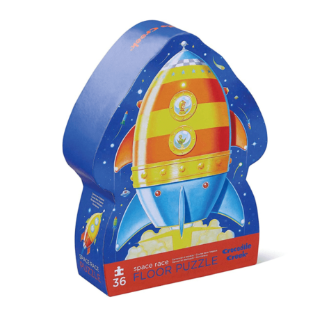 Crocodile Creek  36 Piece Shaped Space Race Puzzles