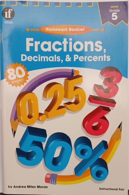 Homework Booklets: Fractions, Decimals and Percents G5