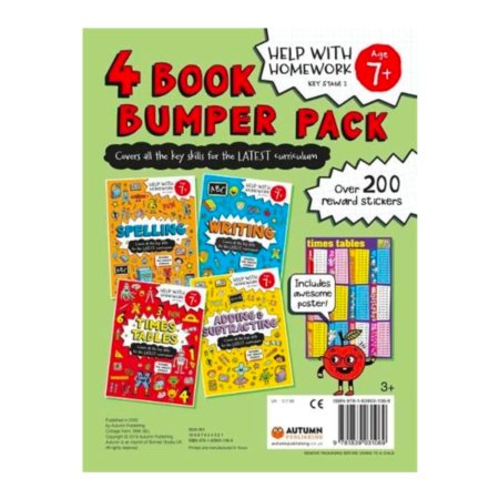 4 Book Bumper Pack, Age 7+ Help with Homework