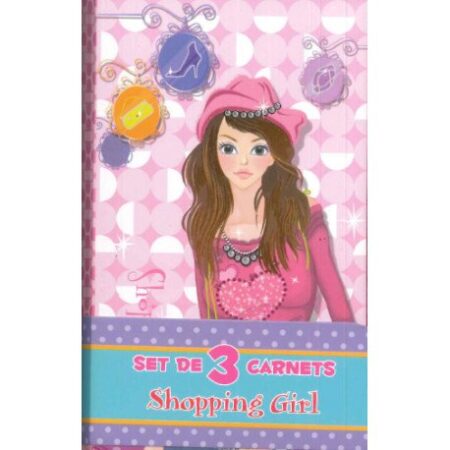 Shopping girl – Set de 3 carnets.