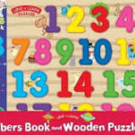 Numbers Book and Wooden Puzzle Set-Foster a Love of Learning with this Perfect Set for Little Hands and Adventurous Minds