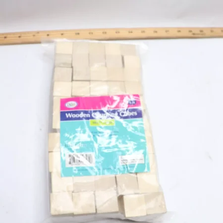 Wood 100 Counting Cubes