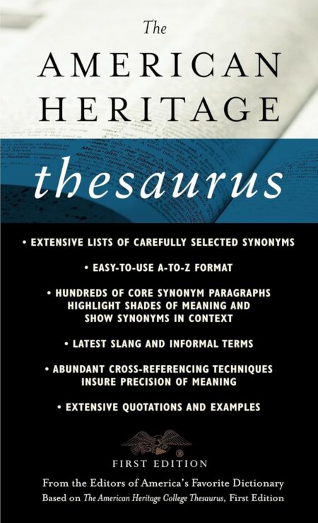 The American Heritage Thesaurus, First Edition?