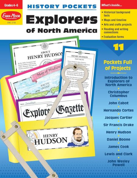 History Pockets: Explorers of North America, Grades 4-6