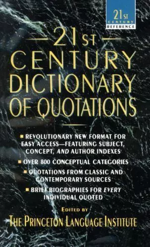 21st Century Reference Ser.: 21st Century Dictionary of Quotations?