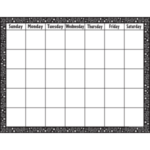 Black & White Crazy Circles Calendar 
