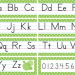 Green Alphabet Mini Bulletin Board