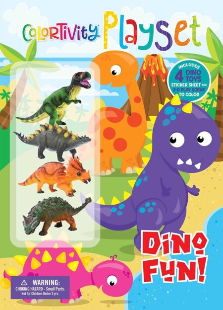 Dinosaur Playset Coloring Book