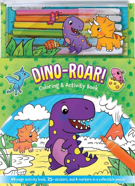 Dino-Roar! Colouring & Activity Book (Inc Pen