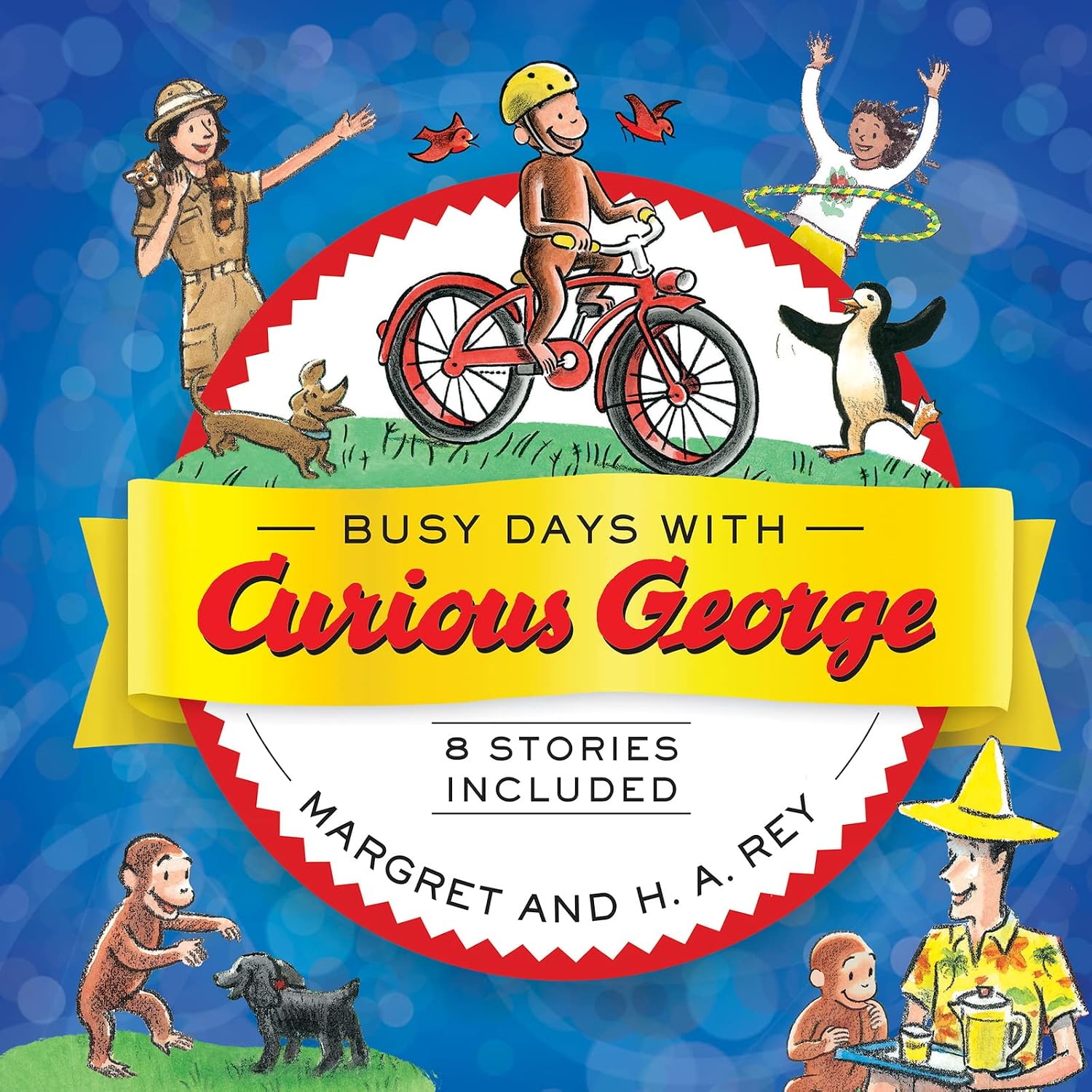 Busy Days with Curious George: A Treasury of Eight Stories About the Favorite Monkey's Adventures for Children